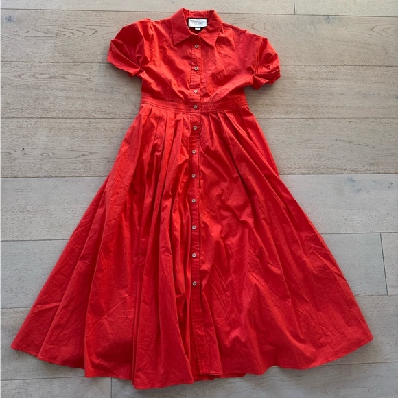 Alexis Gyles Red/Orange Dress, Size XS - Picture 7 of 15